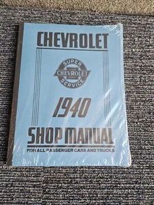 1940 Chevrolet Passenger Car & Trucks Shop Manual - NEW! - Picture 1 of 3