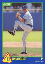 Don August 1989 Score Rising Stars Rookie Baseball card #83 Milwaukee Brewers