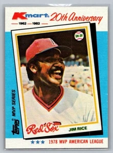 1982 Topps K-Mart Anniversary MVP Jim Rice #33 - Picture 1 of 2