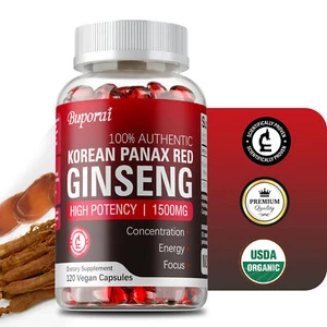 Panax rojo coreano ginseng - potenciador de testosterona, músculos, energía - Imagen 1 de 12