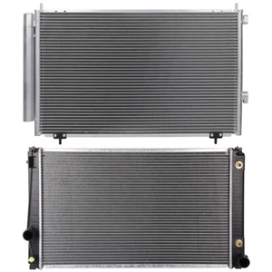 Kit de refrigeración de radiador y condensador de CA de aluminio para Toyota RAV4 2013-2018 2,5 L l4 - Imagen 1 de 16