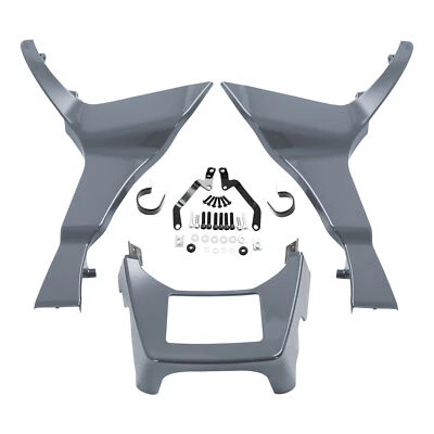 Cubierta de alerones de barbilla de carenado apta para Harley Road Glide FLTRX 2017-24 Gunship gris Foto 1 de 4