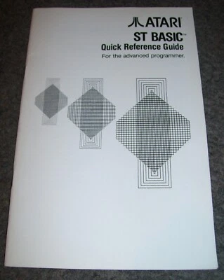 NEW Atari 520 1040 ST Mega Computer ST Basic Quick Reference Guide C100536-001 - Image 1 of 2