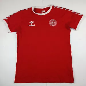DÄNEMARK NATIONALMANNSCHAFT Heim Fußball Trikot 10 # Hummel Baumwolle Größe: M - Bild 1 von 9