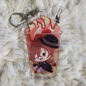 Used Chuuya Nakahara Bungo Stray Dogs BSD Charappuccino Acrylic Anime Keychain - Picture 1 of 2