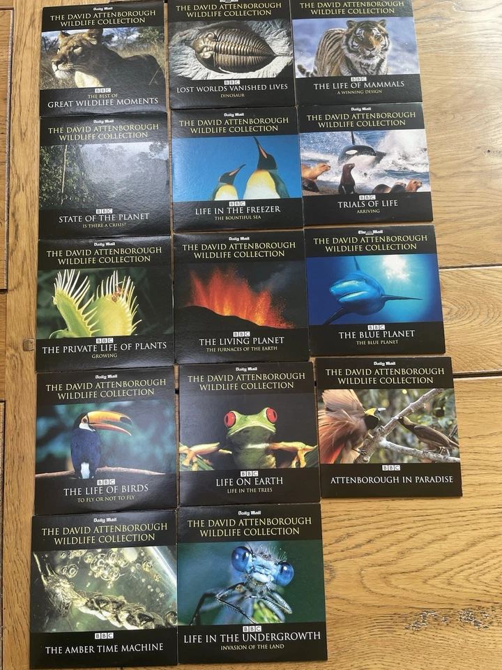 14 David Attenborough BBC Daily Mail Dvds Wildlife Collection Nature Blue Planet - Image 1 of 1