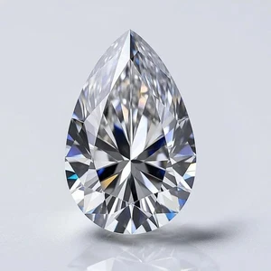 Pretty Pear 10.00 Ct Natural D Color Lab Grown CVD Loose Diamond VVS1 Certified - Picture 1 of 14