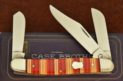 RARE CASE BROTHERS BROS XX USA CANDY STRIPE STOCKMAN KNIFE 2004 R347 SS (27860) - Image 1 of 4