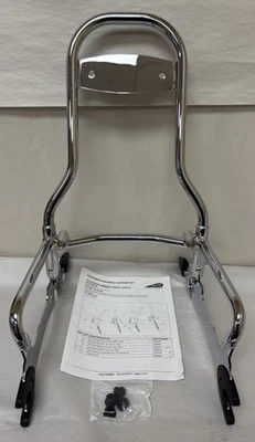 1-Indian Chief OEM 14” Liberación Rápida Sissy Bar Respaldo Cromo 2880670-156 XL658 Foto 1 de 4