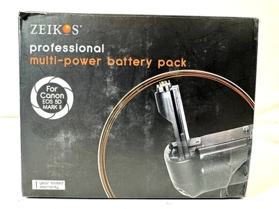 Zeikos Multi-Power Battery Pack   for Canon EOS 5D Mark II, Model ZE-CBG5DII - Image 1 of 4