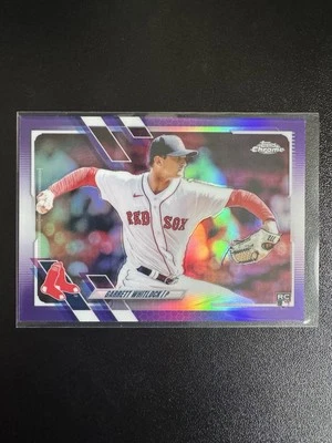 2021 Topps Chrome Update Series - Garrett Whitlock #USC5 Purple Refractor (RC) - Image 1 of 2