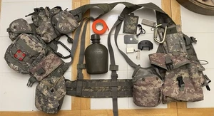 Voodoo Tactical Webbing Carrier Vest First Aid Canteen Ammo Pouch Digital Camo - Picture 1 of 23