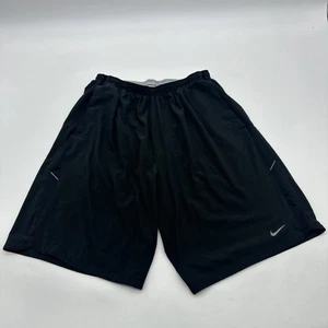 Nike Dri-Fit Athletic Shorts Men M Black Ligo Pocket ..#33817 - Picture 1 of 11