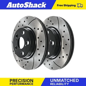 Front Coated Disc Brake Rotors Set for 2005-2010 Honda Odyssey 3.5L V6 - Picture 1 of 7