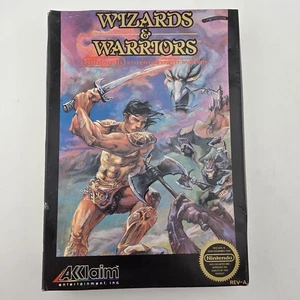 Cartucho de juego Wizards & Warriors (Nintendo NES, 1987) - Caja - Probado y funcionando - Imagen 1 de 22