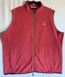 Chaleco polar Peter Millar talla XXL coral 123rd US Open LAAC golf bolsillos con cremallera completa - Imagen 1 de 13