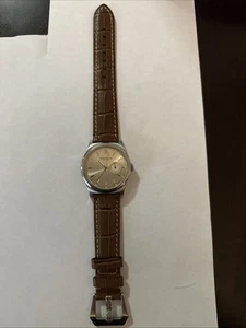 Kenneth Cole Herren KC1147 Slim Edelstahl mit braunem Lederarmband Uhr - Bild 1 von 7