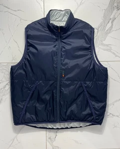 Nike Reversible Heated Vest Navy/Silver Men’s Size XL Lightweight Insulated 90S - Picture 1 of 19