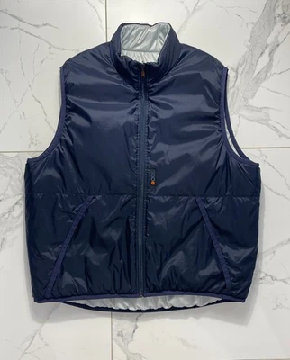 Nike Reversible Heated Vest Navy/Silver Men’s Size XL Lightweight Insulated 90S - Image 1 of 4