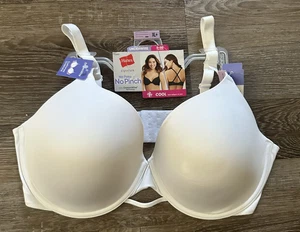 Hanes ComfortFlex Fit Dreamwire T-Shirt BH gepolstert nahtlos weiß Damen XL+ - Bild 1 von 3