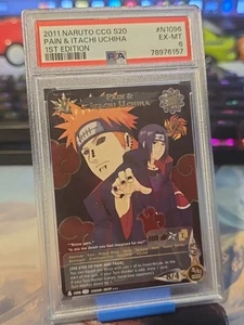 Naruto TCG CCG Pain & Itachi Card Uchiha Super Rare Foil English Near Mint - Picture 1 of 3