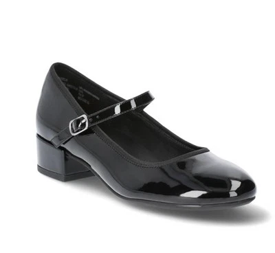 Madden NYC by Steve Madden Black Faux Patent Mary Jane Dress Women’s Size 7 - Image 1 of 4