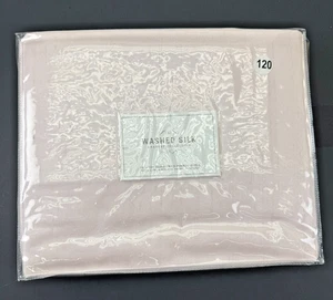 Restoration Hardware Silk Dupioni Rod Pocket Panel 50"x120" Washed Pink Drapery - Picture 1 of 18