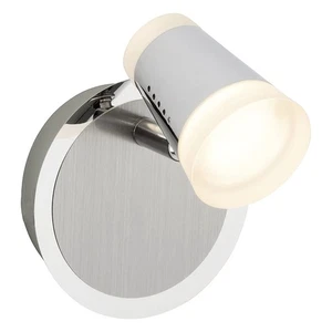 Lampada da parete LED Brilliant Stairs cromo 4,5W lampada bianco caldo 3000K orientabile - Foto 1 di 1
