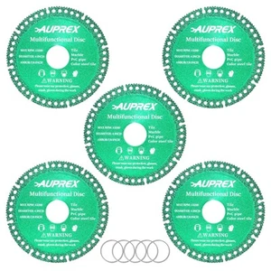 5 Pack 4 Inch Indestructible Disc for Grinder, 7/8" Arbor Angle Grinder Diamo... - Picture 1 of 6