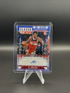 2024-25 Mosaic AJ Johnson BlueVariation Rookie Season Ticket auto 49/49 - Picture 1 of 3