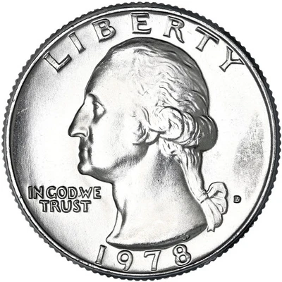 1978 D  Washington  Brilliant Uncirculated Clad Quarter - Image 1 of 4