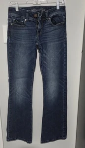 Womens American Eagle Stretch Original Boot Cut Size 2 Regular/Standard - Picture 1 of 5