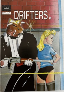 DRIFTERS. NUMBER 1. SCARCE INFINITY GRAPHICS B/W COMIC. OCTOBER 1986. NM- - Picture 1 of 8