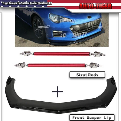 Kit de carrocería de alerón divisor de labios parachoques delantero para Subaru BRZ 2013-2023 Foto 1 de 4