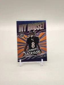 Lamar Jackson 2021 Donruss Optic #MH-9 My House Silver Holo Prizm - Bild 1 von 2