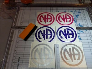 Narcotics Anonymous or NA decals or stickers vinyl cut . Recovery decals - Bild 1 von 4