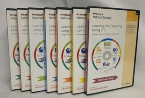 Learning & Teaching Using ICT: Set of 7 CD-Roms: Foundation Stage to Year 6, New - Picture 1 of 6