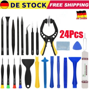 24tlg Profi Reparatur Öffnungs Werkzeug mit Saugnapf für Smartphone Handy Tablet - Bild 1 von 16