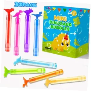 Bubbles Party Favors Supplies for Kids,32 Pack Mini Bubble Wands Toys Dinosaur - Picture 1 of 8