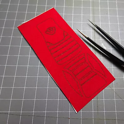 For Tamiya Scania 1/14 RC Car Truck Tractor DIY Suede Decorative Stickers Seat - Image 1 of 4