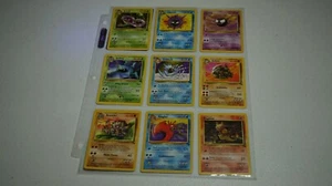 1999 Pokemon FOSSIL Set KOMPLETT ungewöhnlich gewöhnliche Nicht-Holo-Karten Posten # 31-41 - Bild 1 von 8