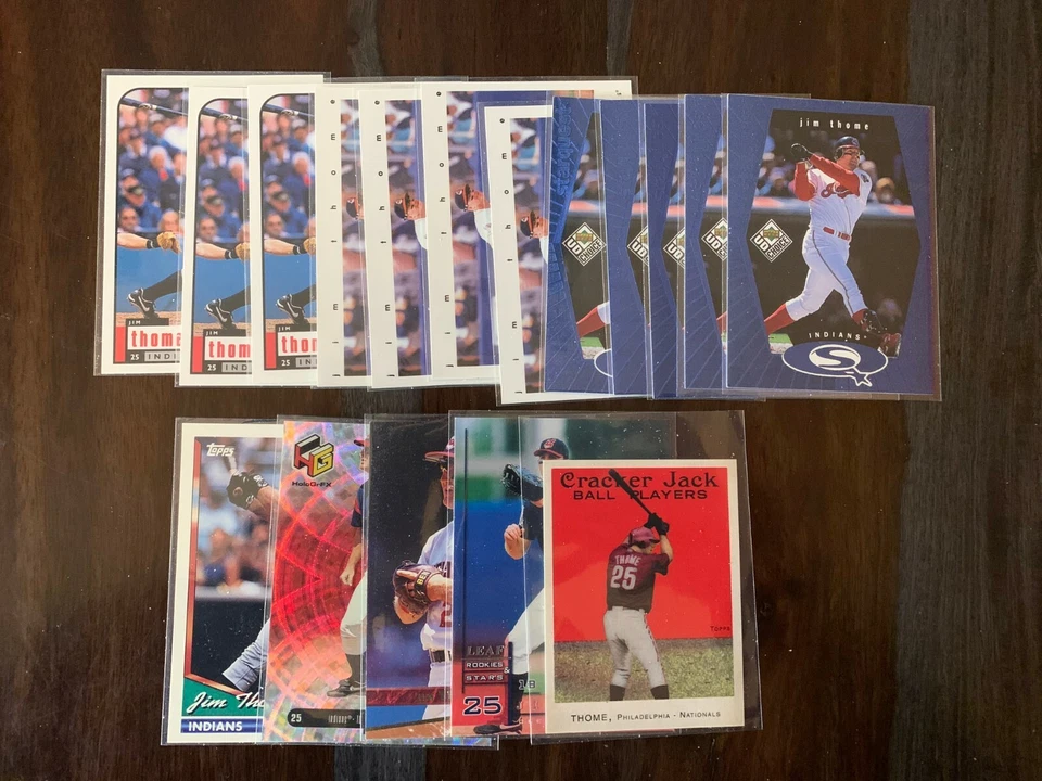 JIM THOME SINGLES Indians Phillies HOF  - PICK ANY - UPDATED 07/11/24 - Image 1 of 1