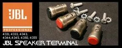 Juego de 4 terminales de altavoz originales JBL usados uso repuesto Foto 1 de 2