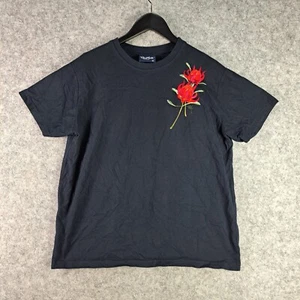 Vintage Stewart Merrett Shirt Mens Extra Large Blue Navy Embroidered Floral 8137 - Bild 1 von 14