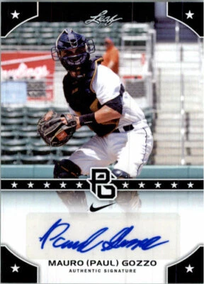 MAURO (PAUL) GOZZO 2015 Leaf Perfect Game NIKE All-American SHOWCASE Auto Rookie - Image 1 of 2
