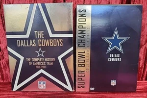 2 Dallas Cowboys DVD 1 team history 1 super bowl champions collectors series SB - Picture 1 of 5