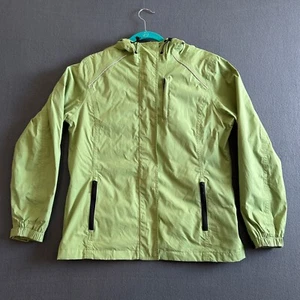 Eddie Bauer Women's Weatheredge Protection Hooded Rain Jacket Green Size L - Picture 1 of 16