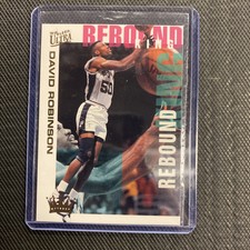 1994-95 Fleer Ultra David Robinson #8 Rebound King InsertCard San Antonio Spurs 