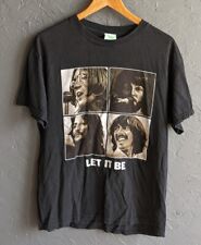 The Beatles Let It Be T-shirt Black Large Cotton Apple 2005