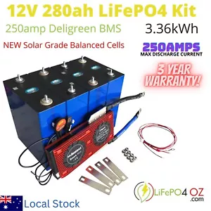 12V EVE 280Ah 3.58kWh LiFePO4 Battery Pack Kit with Smart BMS - Picture 1 of 14